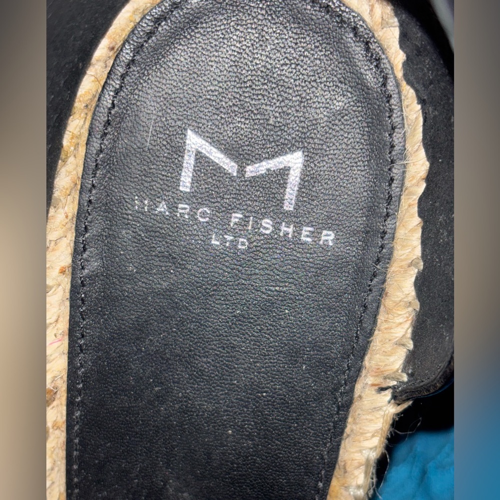 MARC FISHER Suede Wedge Espadrilles NWOB - Picture 9 of 10